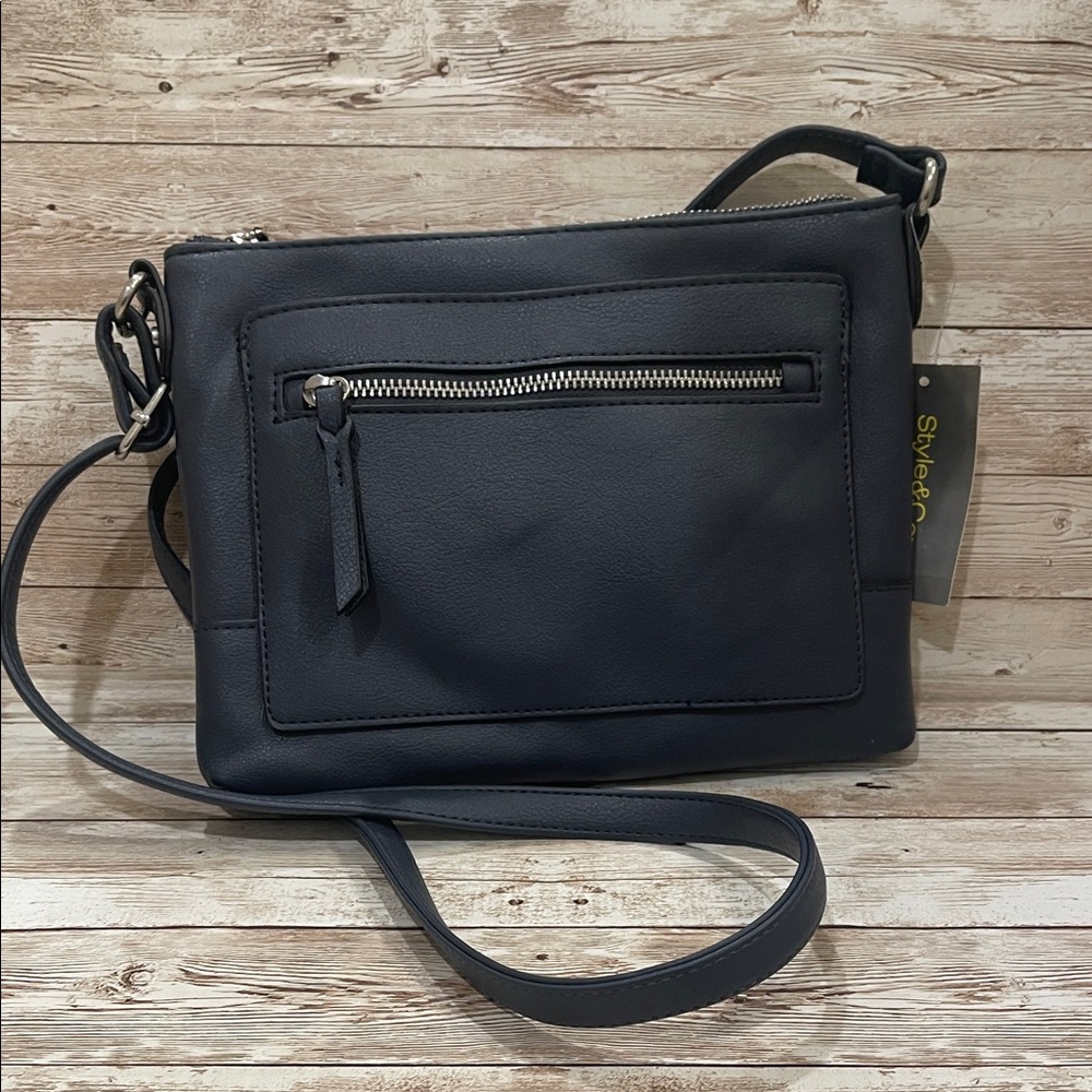 Style & Co.‎ Navy Blue Small Crossbody Bag NWT - Picture 3 of 8